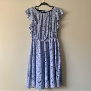 Elle flower dress with ruffle details